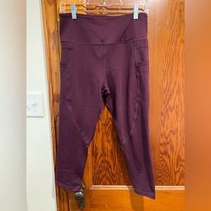 Zyia Light N Tight 20” plum leggings